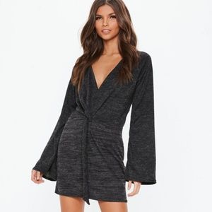 Women's Long Sleeve Knot Dress